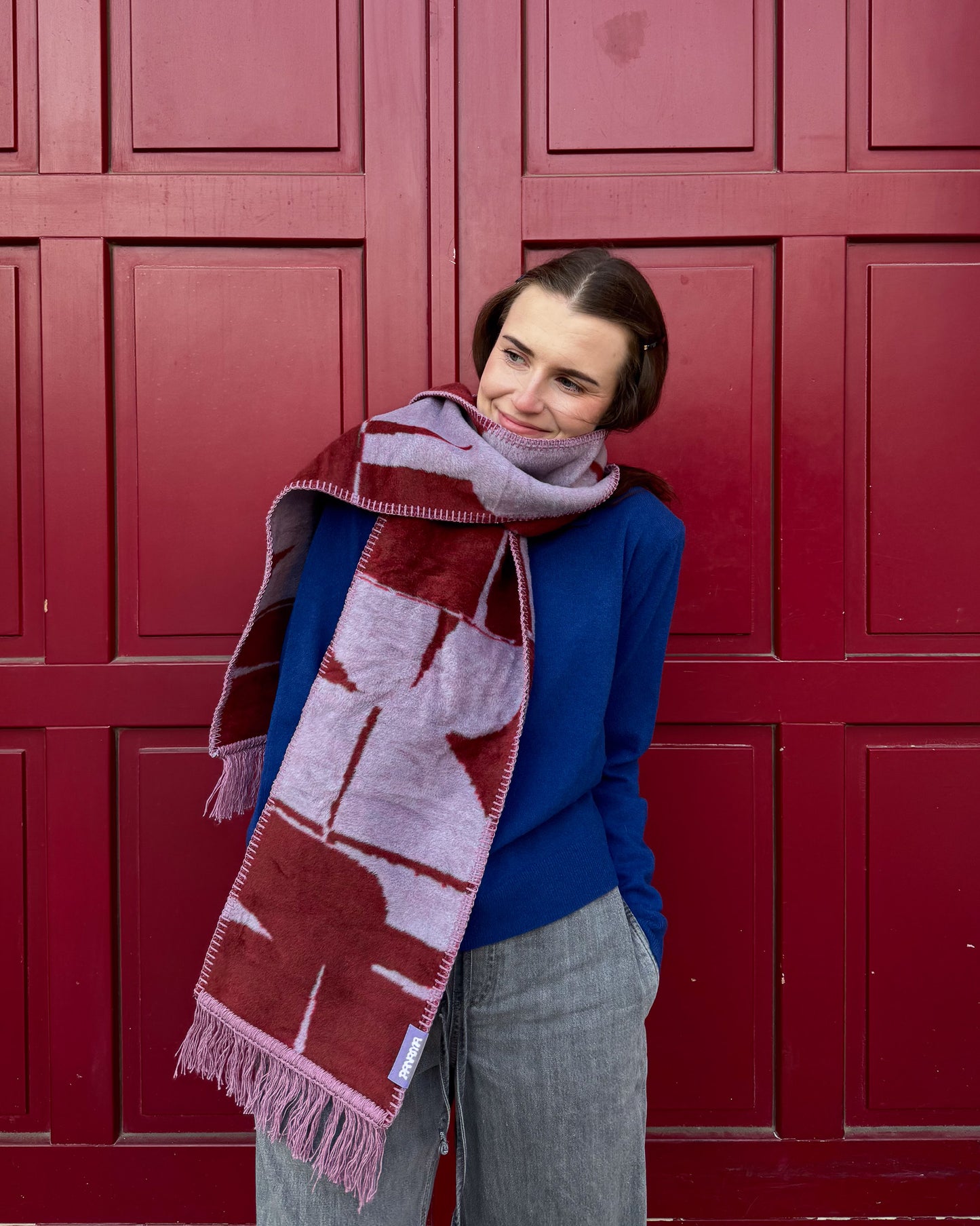 PAPILLON szalik żakardowy