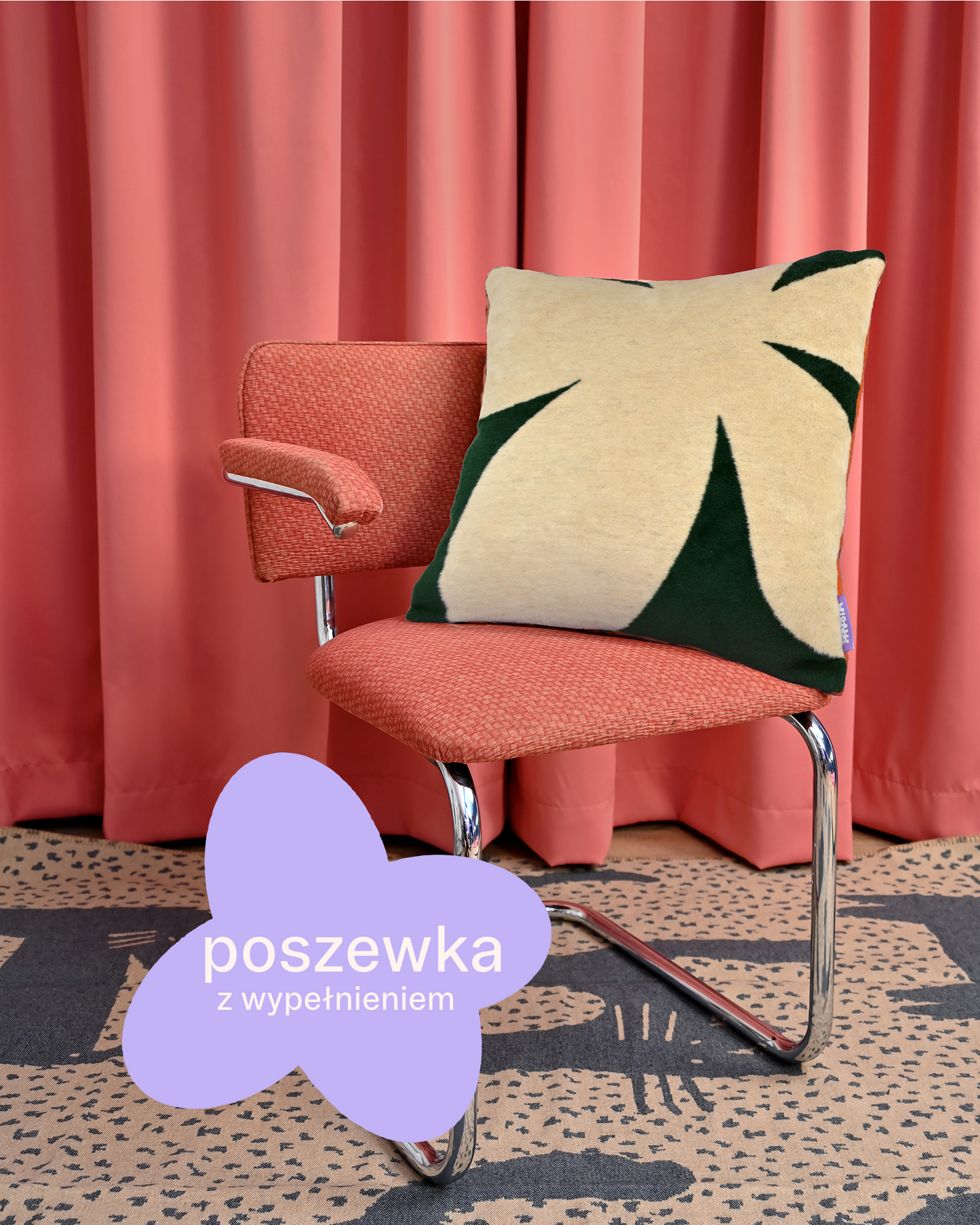 MIX&MATCH: pled + poszewka z wypełnieniem