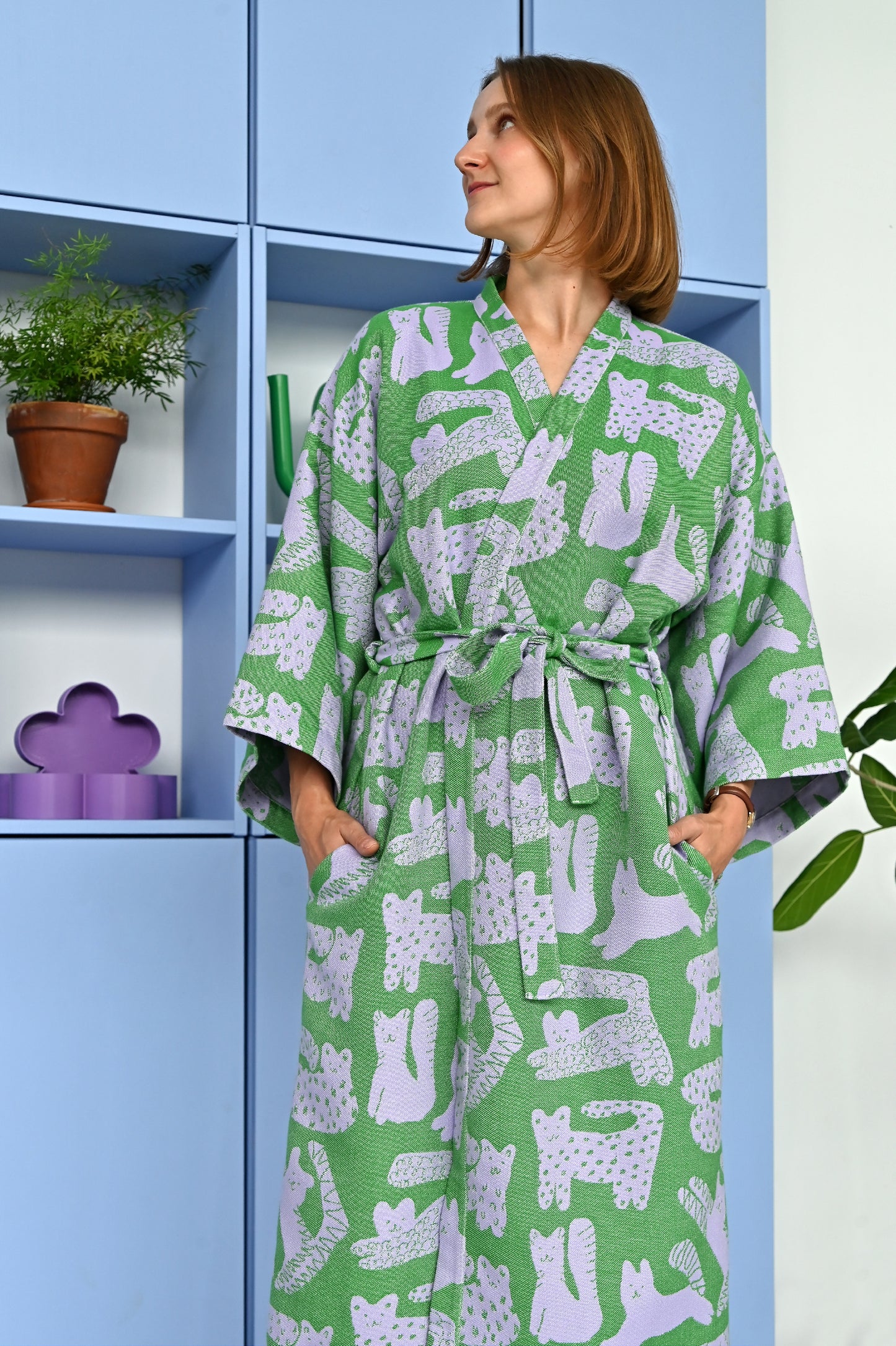 MALINA jacquard bathrobe