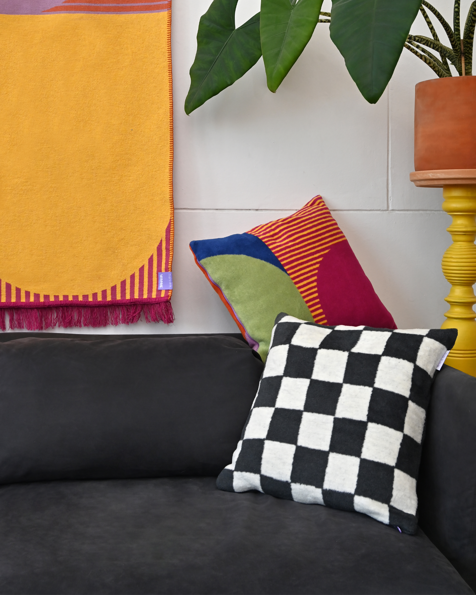 Bawełniana poszewka żakardowa Gołąb we wnętrzu