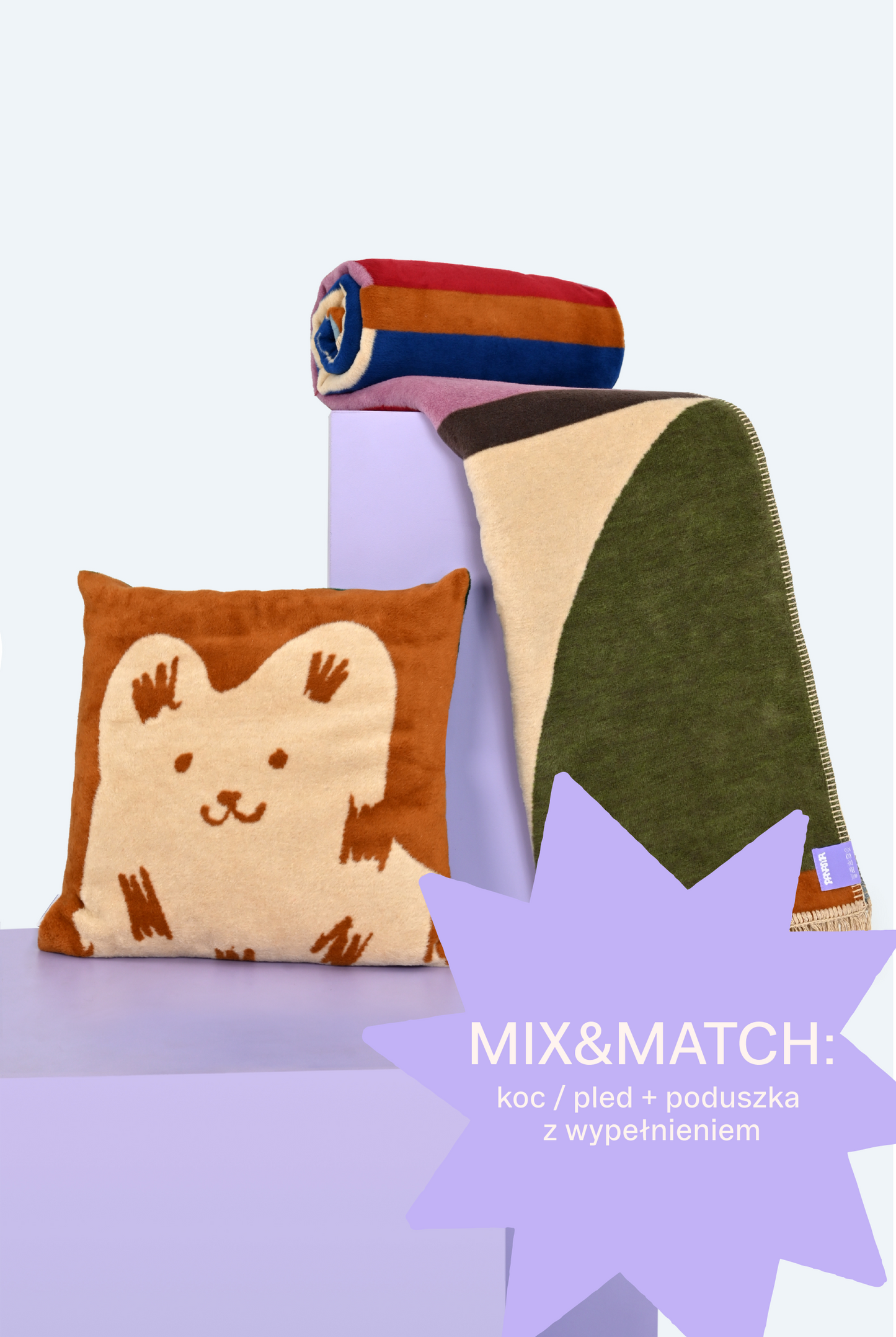 MIX&MATCH: koc/pled + poszewka