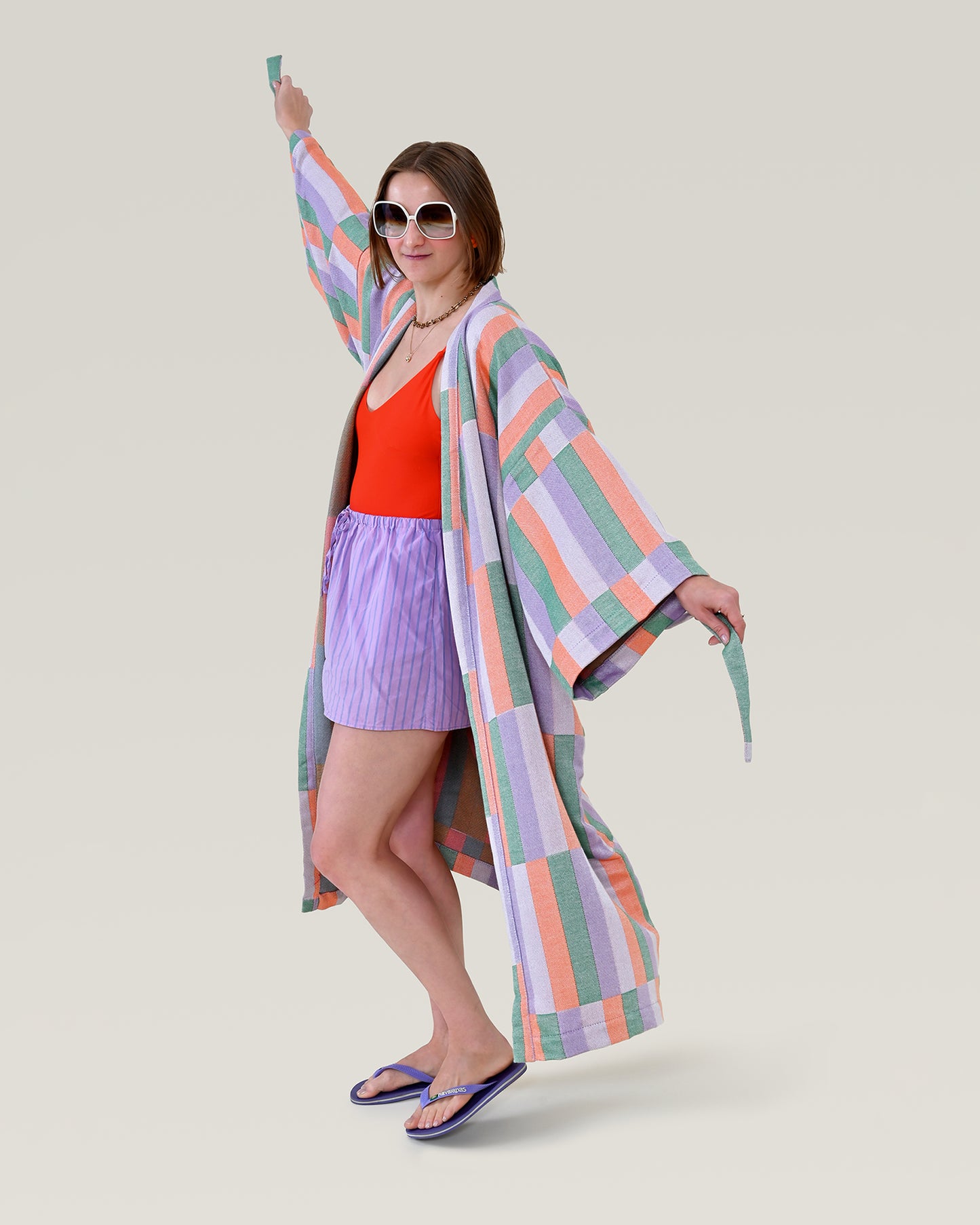 PORTO jacquard bathrobe