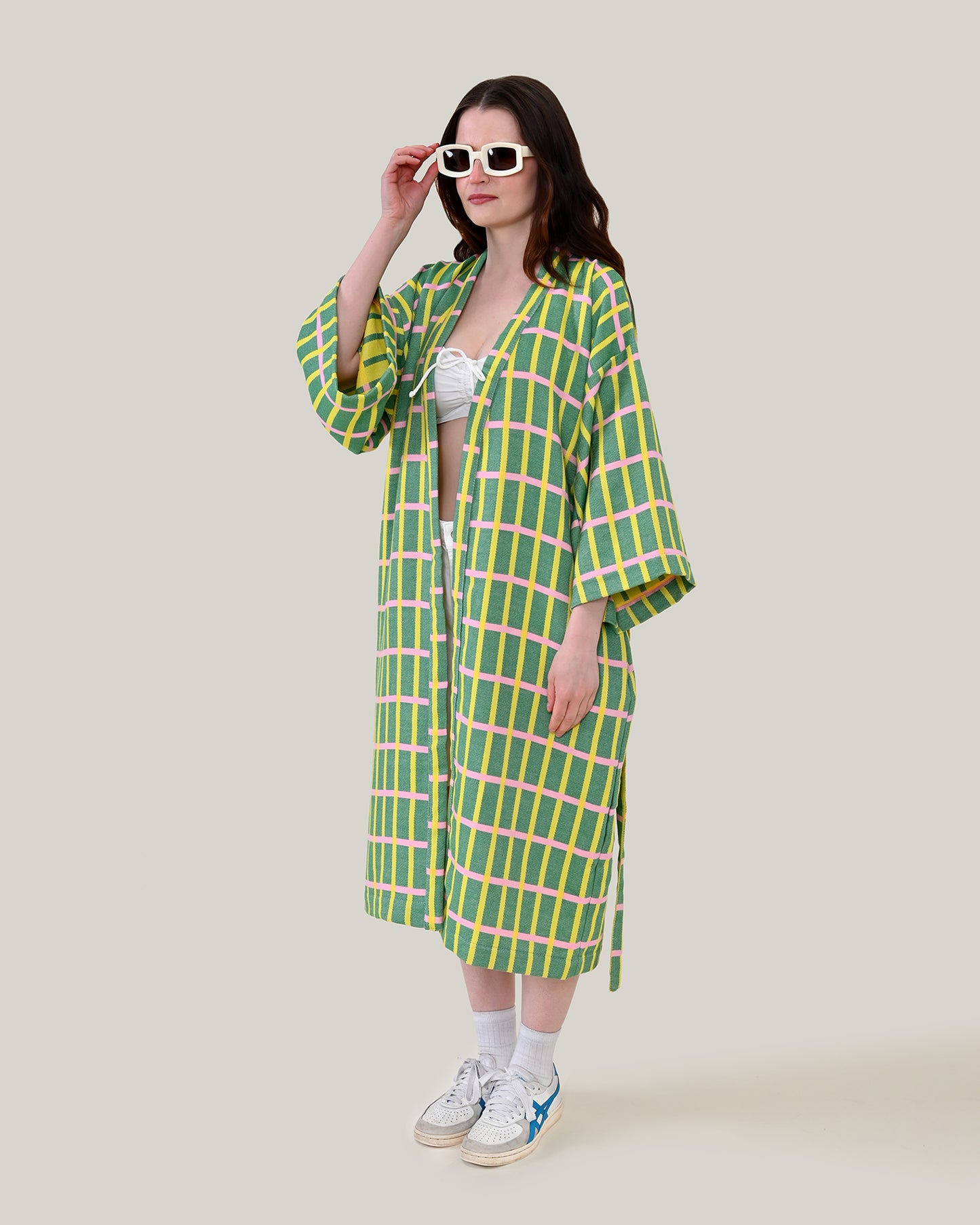 PLOT jacquard bathrobe