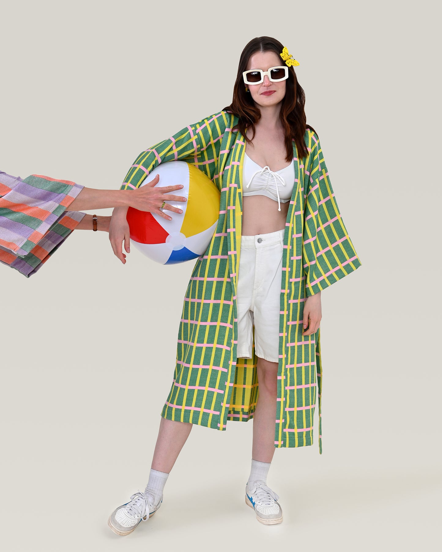 PLOT jacquard bathrobe