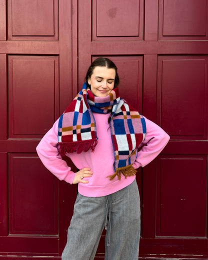 MADRAS szalik żakardowy