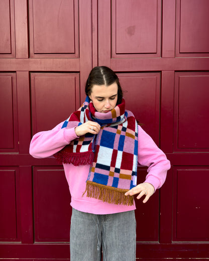 MADRAS szalik żakardowy