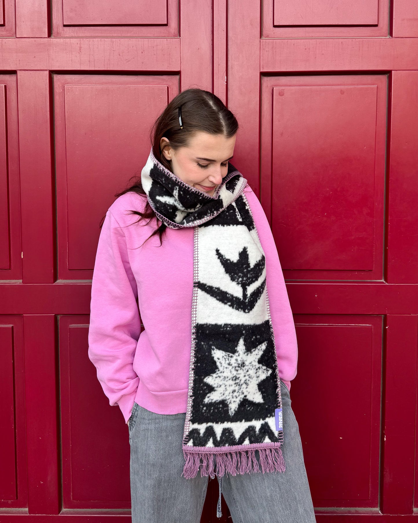 PETITES szalik żakardowy