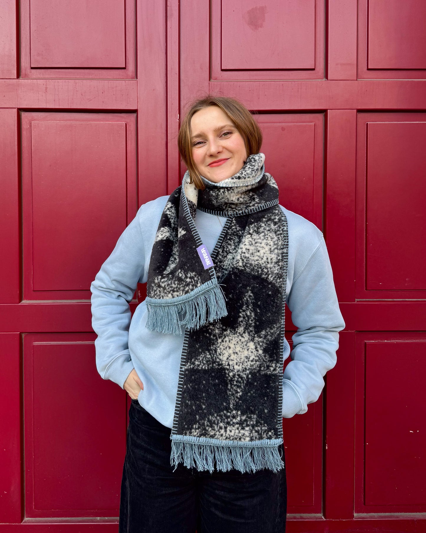 AURORA szalik żakardowy