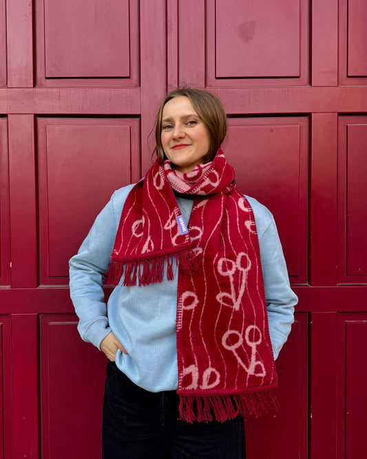 WISIENKI szalik żakardowy