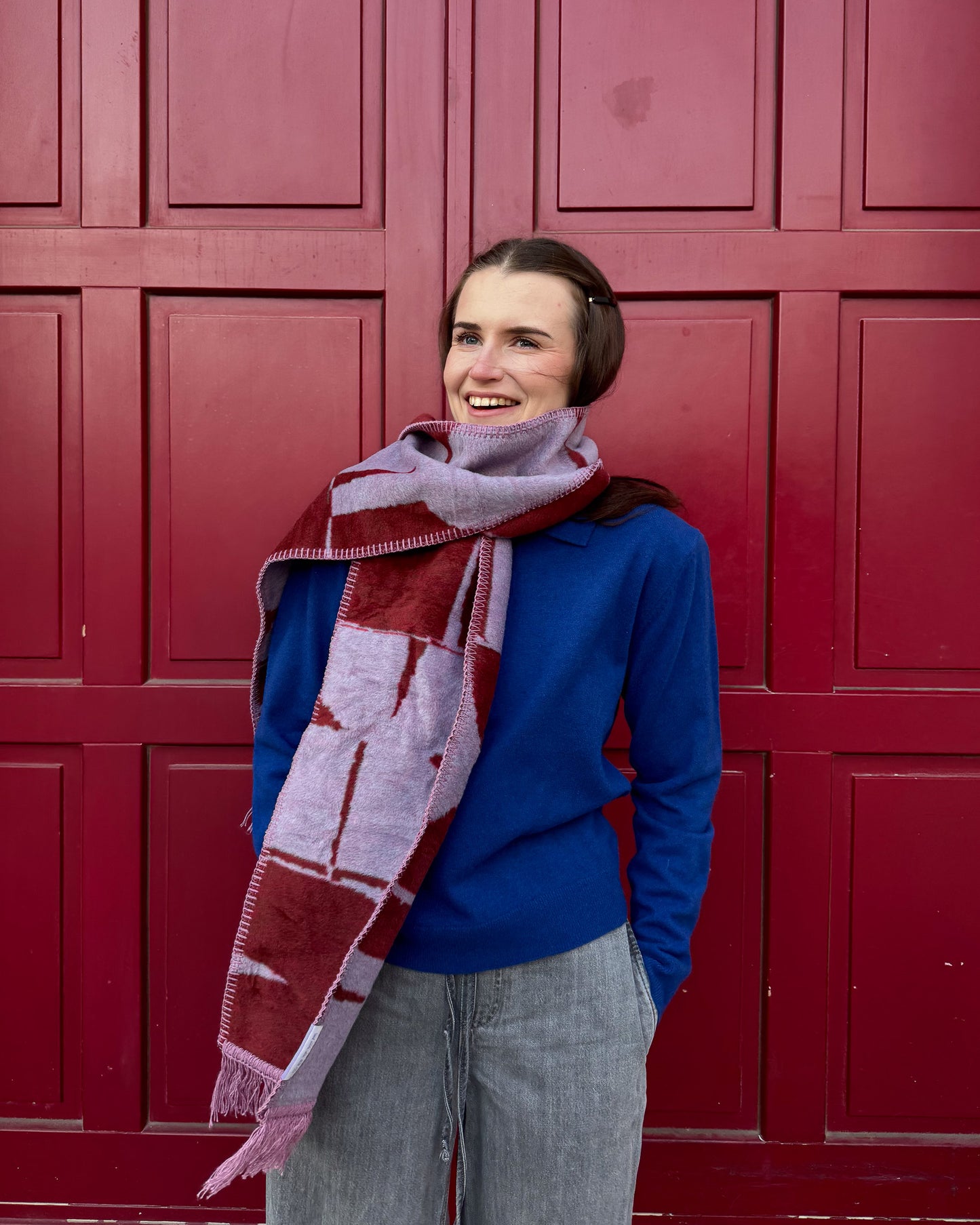 PAPILLON szalik żakardowy