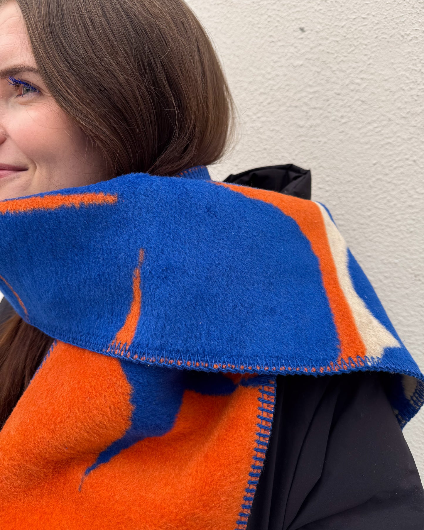 KOBALT szalik żakardowy