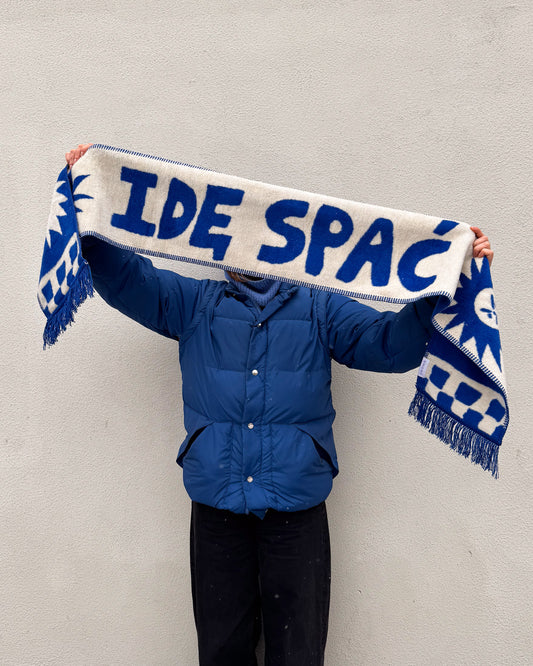 IDĘ SPAĆ szalik żakardowy x namazane
