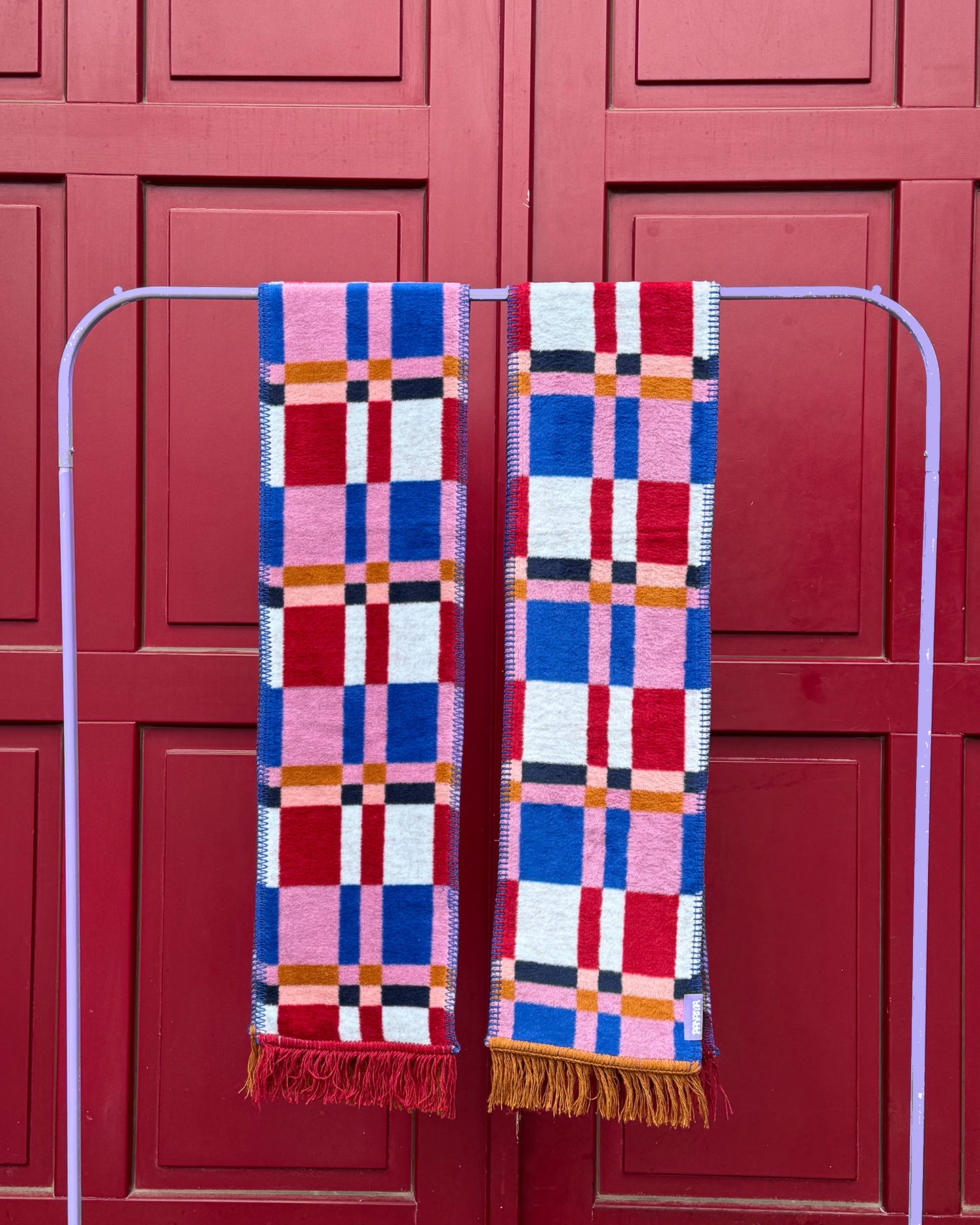 MADRAS szalik żakardowy