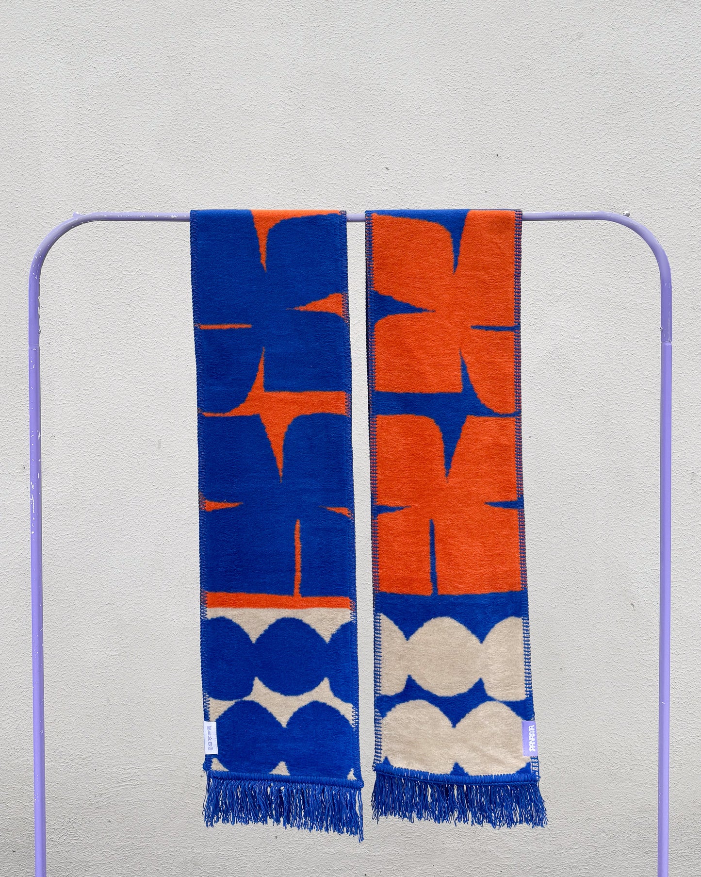 KOBALT szalik żakardowy