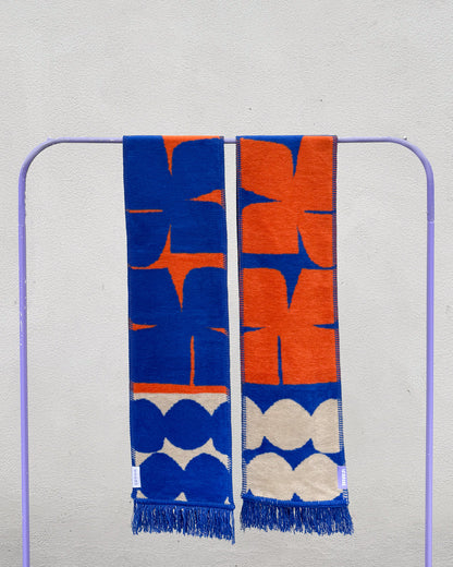 KOBALT szalik żakardowy