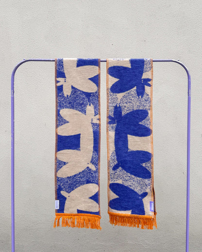 NIEBIAŃSKIE PIESKI szalik żakardowy