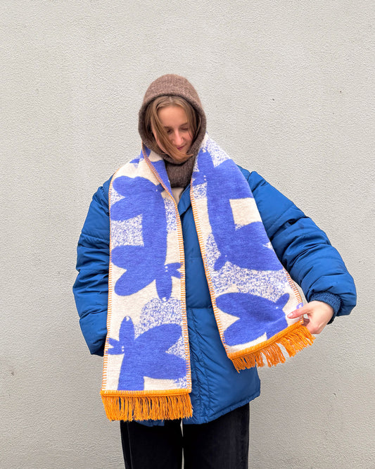 NIEBIAŃSKIE PIESKI szalik żakardowy