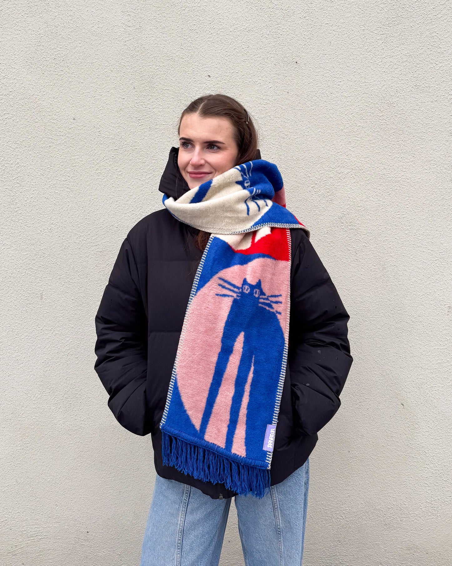 HARCE szalik żakardowy