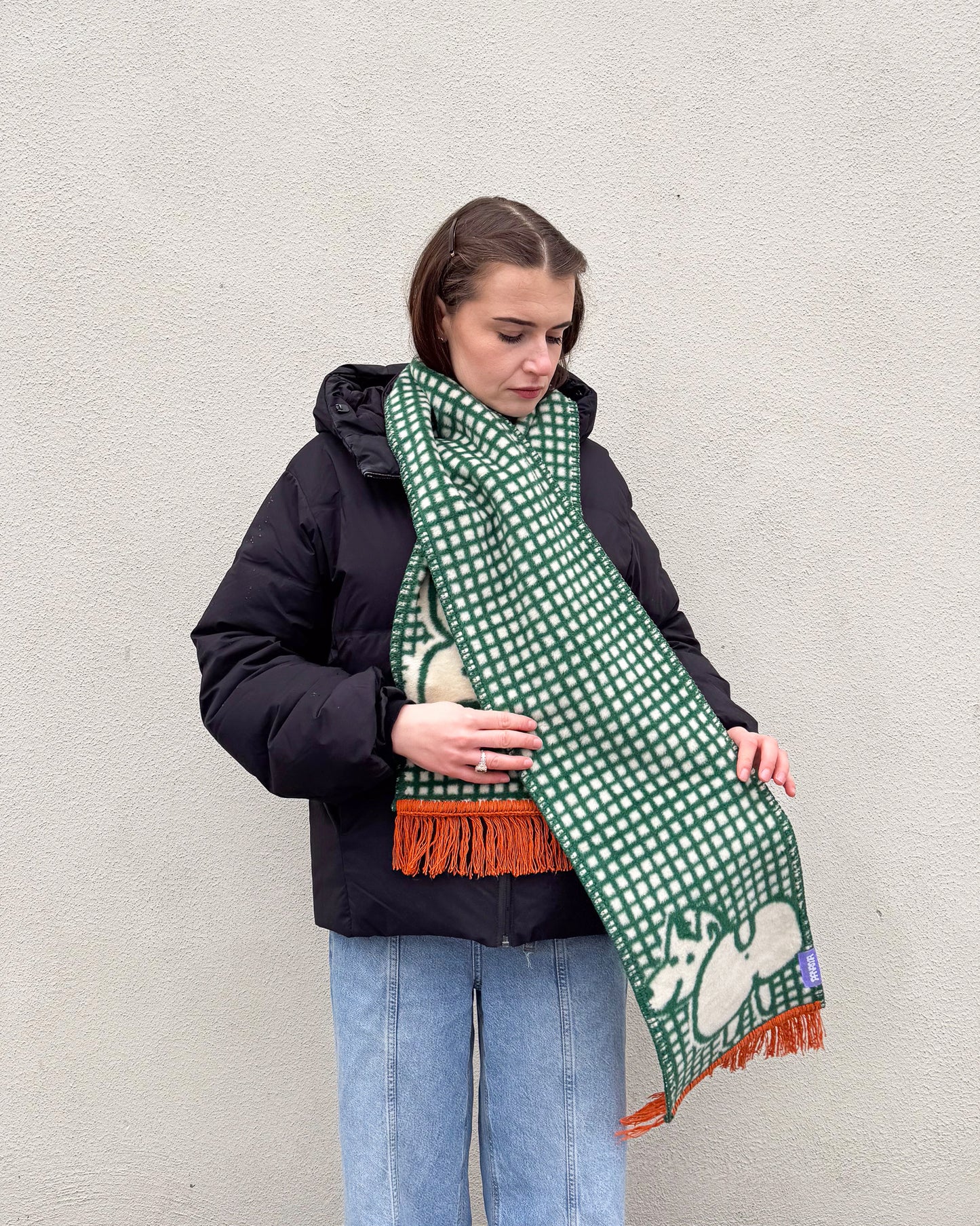 ZADKI szalik żakardowy