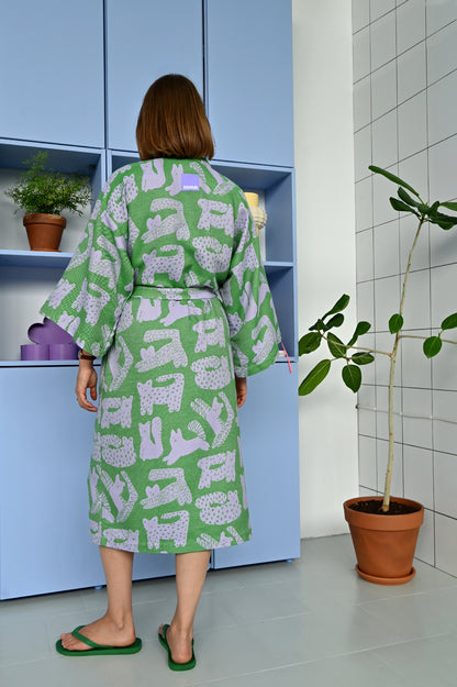 MALINA jacquard bathrobe