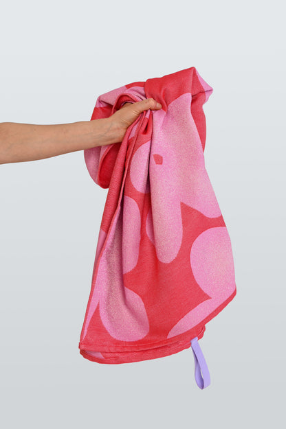 RASPBERRY jacquard towel