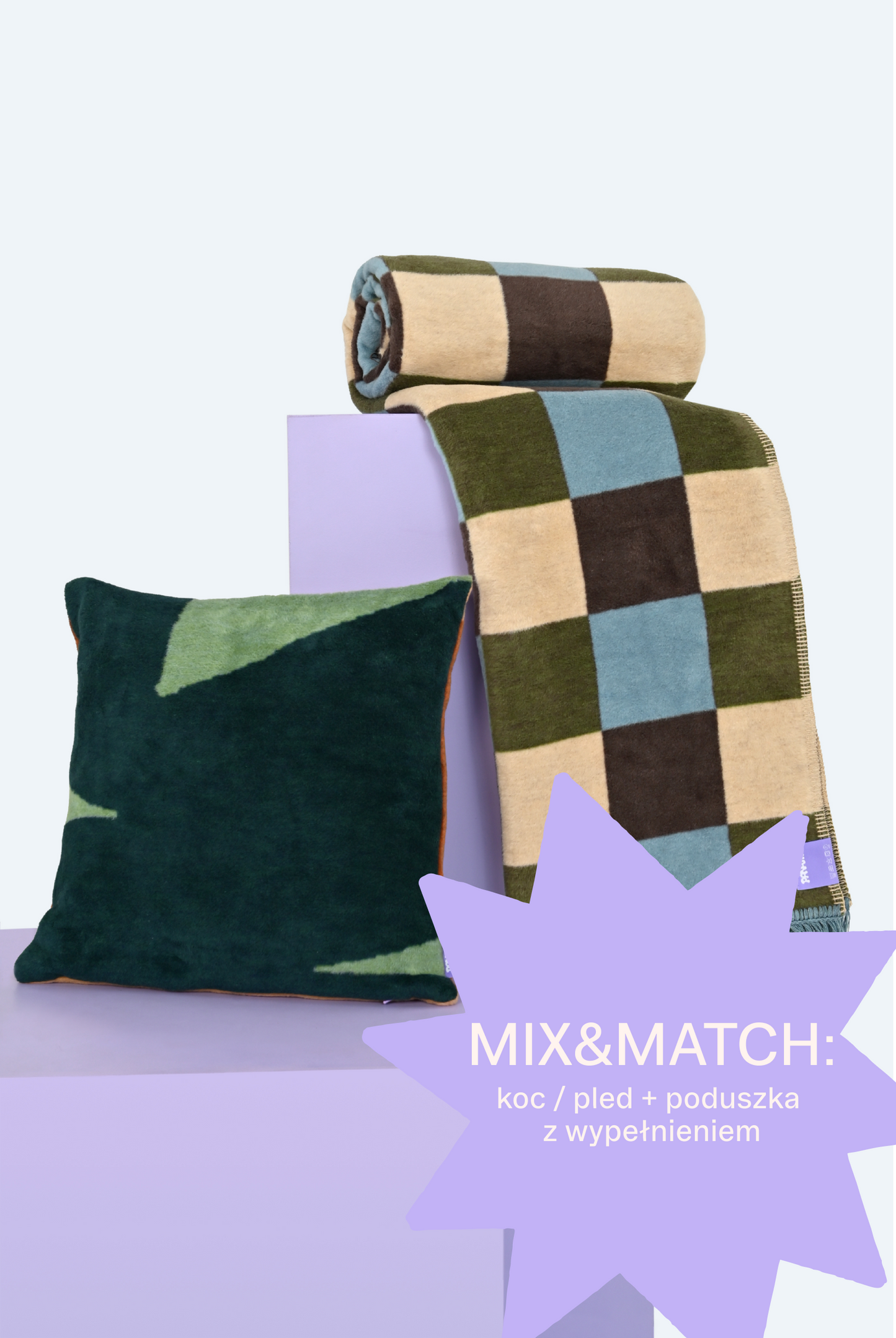 MIX&MATCH: koc/pled + poszewka