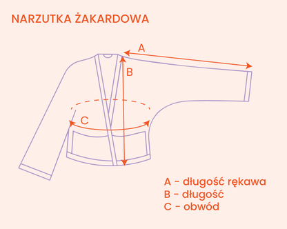 MALINA narzutka żakardowa